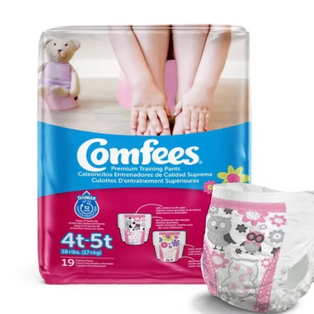 4T-5T Comfees Girls Pull ups Training Pants 2 packs of 19